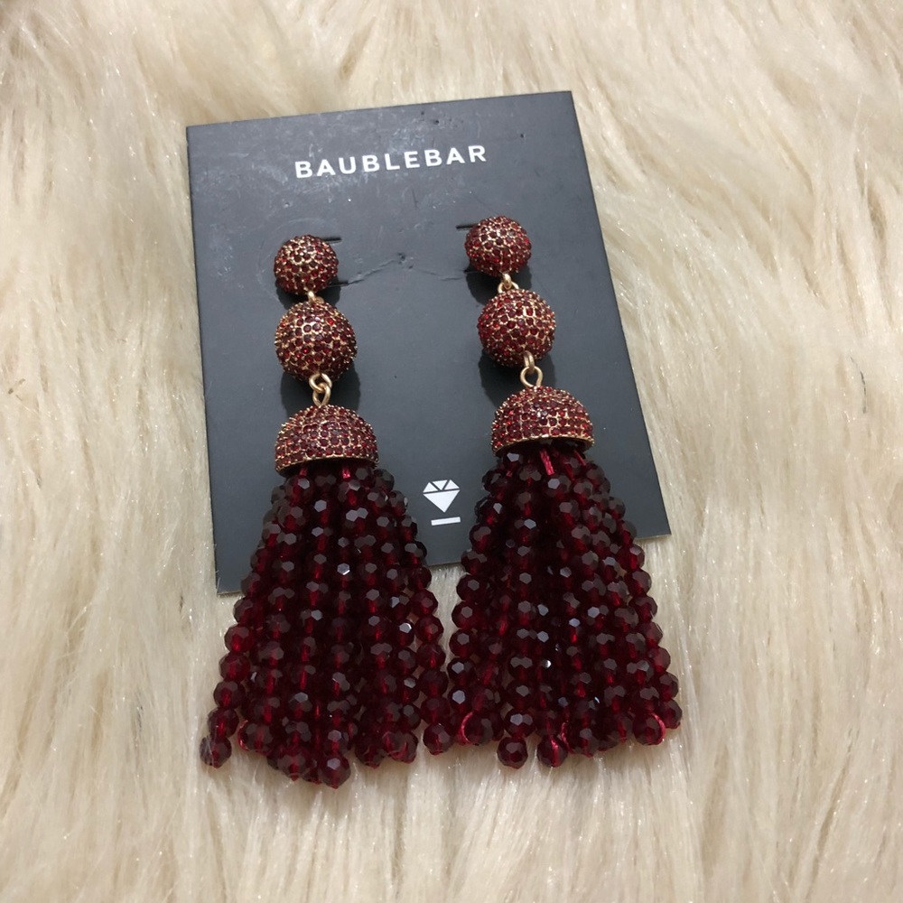 BAUBLEBAR Tinsley Beaded Tassel Drop Earrings - Picture 2 of 5